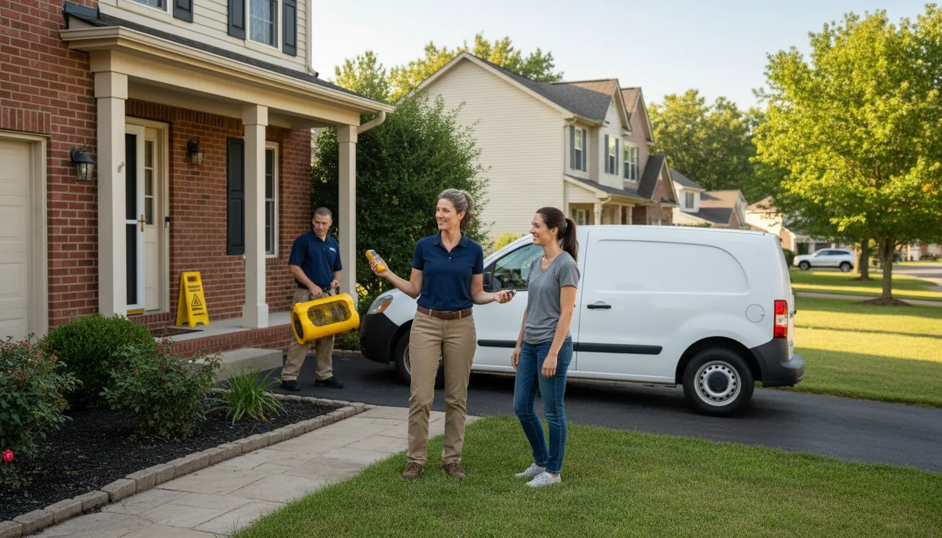 Water restoration image for Dehumidification And Cleanup Services in Hoskinston, KY